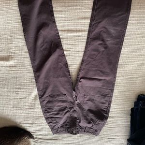 Brown straight leg pants